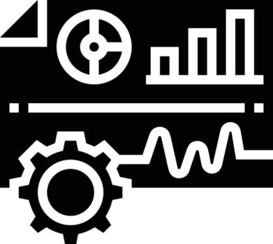 Chart icon symbol image for data statistic analysis illustration vector