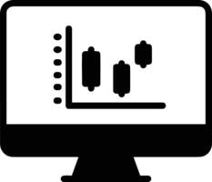 Chart icon symbol image for data statistic analysis illustration vector