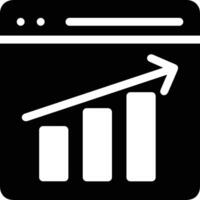 Chart icon symbol image for data statistic analysis illustration vector