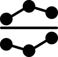 Chart icon symbol image for data statistic analysis illustration vector