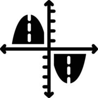 Chart icon symbol image for data statistic analysis illustration vector
