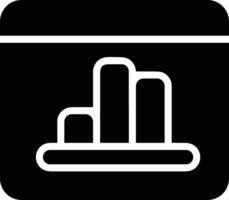 Chart icon symbol image for data statistic analysis illustration vector