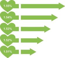 Chart icon symbol image for data statistic analysis illustration vector
