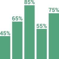 Chart icon symbol image for data statistic analysis illustration vector