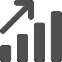 Chart icon symbol image for data statistic analysis illustration vector