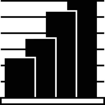 Chart icon symbol image for data statistic analysis illustration vector