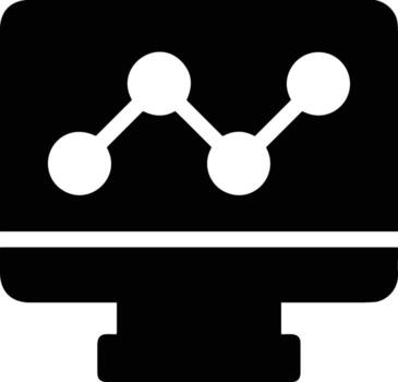 Chart icon symbol image for data statistic analysis illustration vector