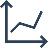 Chart icon symbol image for data statistic analysis illustration vector