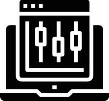 Chart icon symbol image for data statistic analysis illustration vector