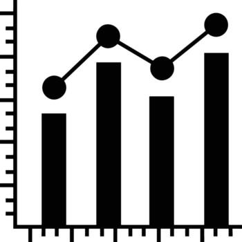 gráfico icono símbolo imagen para datos estadística análisis ilustración vector
