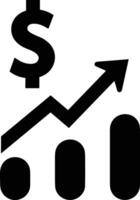Chart icon symbol image for data statistic analysis illustration vector