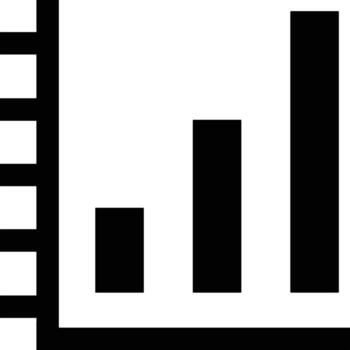 Chart icon symbol image for data statistic analysis illustration vector