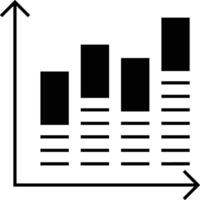 Chart icon symbol image for data statistic analysis illustration vector