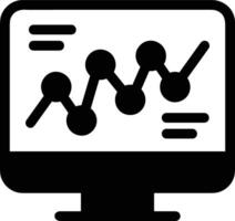 Chart icon symbol image for data statistic analysis illustration vector