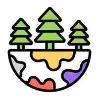 Urbanization icon, editable vector