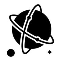 Modern design icon of revolving planet vector