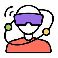 Perfect design icon of VR headset vector