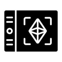 Creative design of ethereum scan vector
