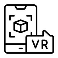 Editable design icon of 3d cube vector
