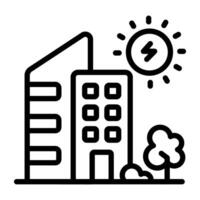 Premium design icon of city building vector