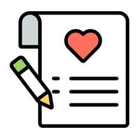 A beautiful design icon of wish list vector