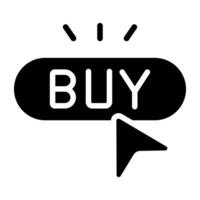 Modern design icon of buy button vector