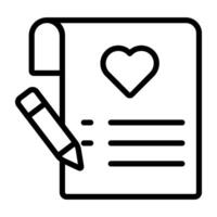 A beautiful design icon of wish list vector