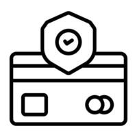Modern design icon of secure payment vector