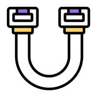 Conceptual flat design icon of stretching tool vector