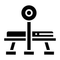A unique design icon of workout bench vector
