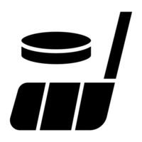 A solid design icon of ice hockey vector