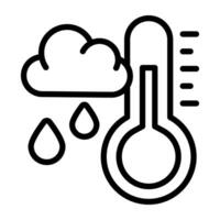 Cloud temperature icon in perfect design vector