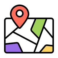 Premium design icon of map vector