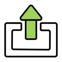 Perfect design icon of upward arrow vector