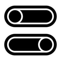 A colored design icon of toggle buttons vector