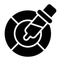 A unique design icon of dropper vector