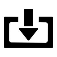Creative design icon of downward arrow vector