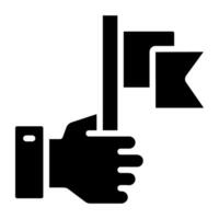 A unique design icon of flag vector