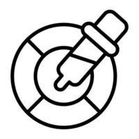 A unique design icon of dropper vector