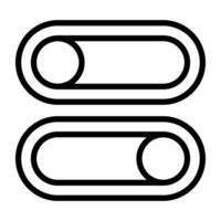 A colored design icon of toggle buttons vector