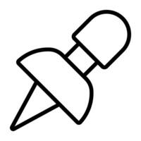 A perfect design icon of pushpin vector