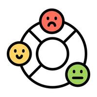 Perfect design icon of feedback analytics vector