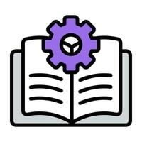 Premium design icon of user manual vector