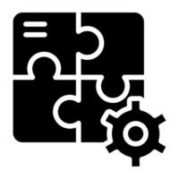 A trendy design icon of problem solving vector