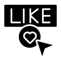 Perfect design icon of like button vector
