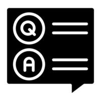 A beautiful design icon of question and answer vector