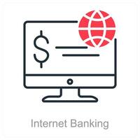 Internet Banking and finance icon concept vector