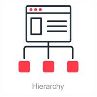 Hierarchy and structure icon concept vector