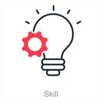 Skill and ability icon concept vector