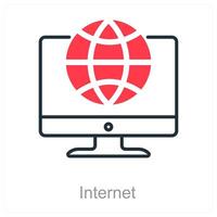 Internet and network icon concept vector
